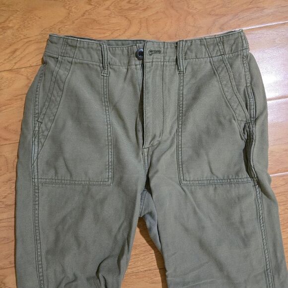 Madewell Green Griff Tapered Fatigue Cargo Pants - Size 26 - Picture 4 of 7